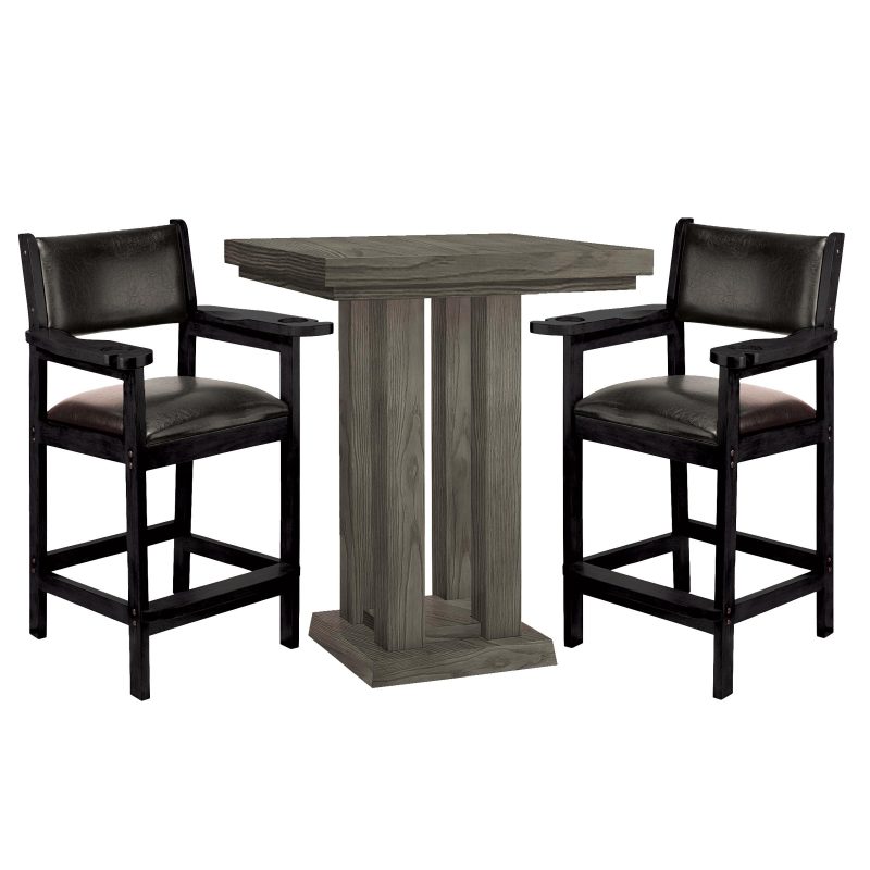 Escalade-Sports-American-Heritage-Alta-Pub-Table-Spectator-Chair-Set-Charcoal-ALTAPUB-CH-SET Escalade Sports American Heritage - Alta Pub Table & Spectator Chair Set - Charcoal