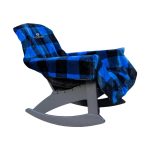 City Bonfires The Chair Blanket - Blue Plaid