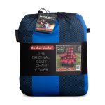 City Bonfires The Chair Blanket - Blue Plaid - 2