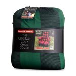 City Bonfires The Chair Blanket - Green Plaid - 2