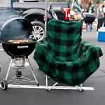 City Bonfires The Chair Blanket - Green Plaid - 4