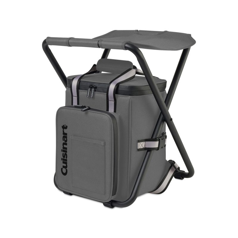Cuisinart Outdoors Folding Chair Backpack Cooler - Medium Grey - 1