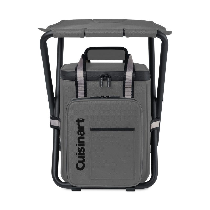 Cuisinart Outdoors Folding Chair Backpack Cooler - Medium Grey - 4