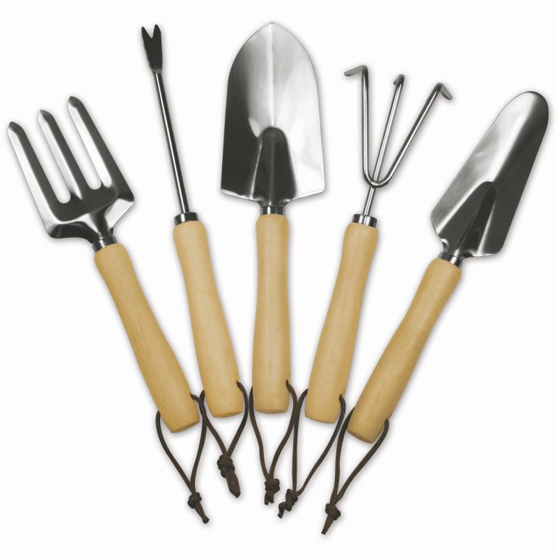 Gardener Folding Seat w/5 Gardening Tools and Removable Tote - 3