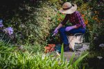 Gardener Folding Seat w/5 Gardening Tools and Removable Tote - 6