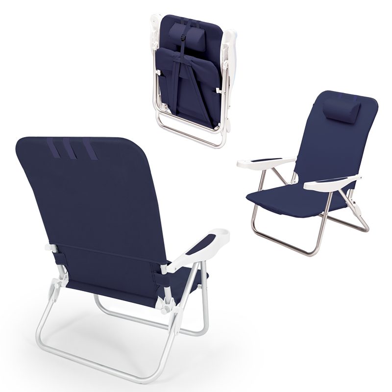 Monaco Beach Chair with 6 Reclining Positions & Backpack Straps - 3