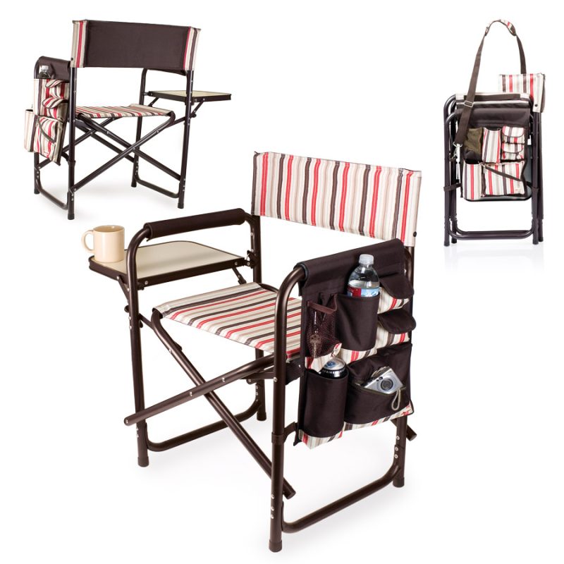 Sports Chair - Folding Chair w/Fold Out Table